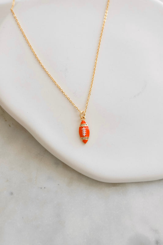 Red Kingdom Football Necklace